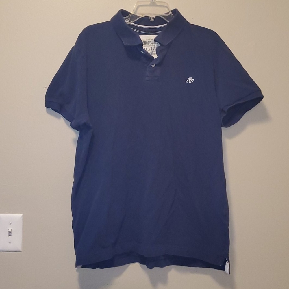 'Men's' Navy Blue Aeropostale Tee XXL